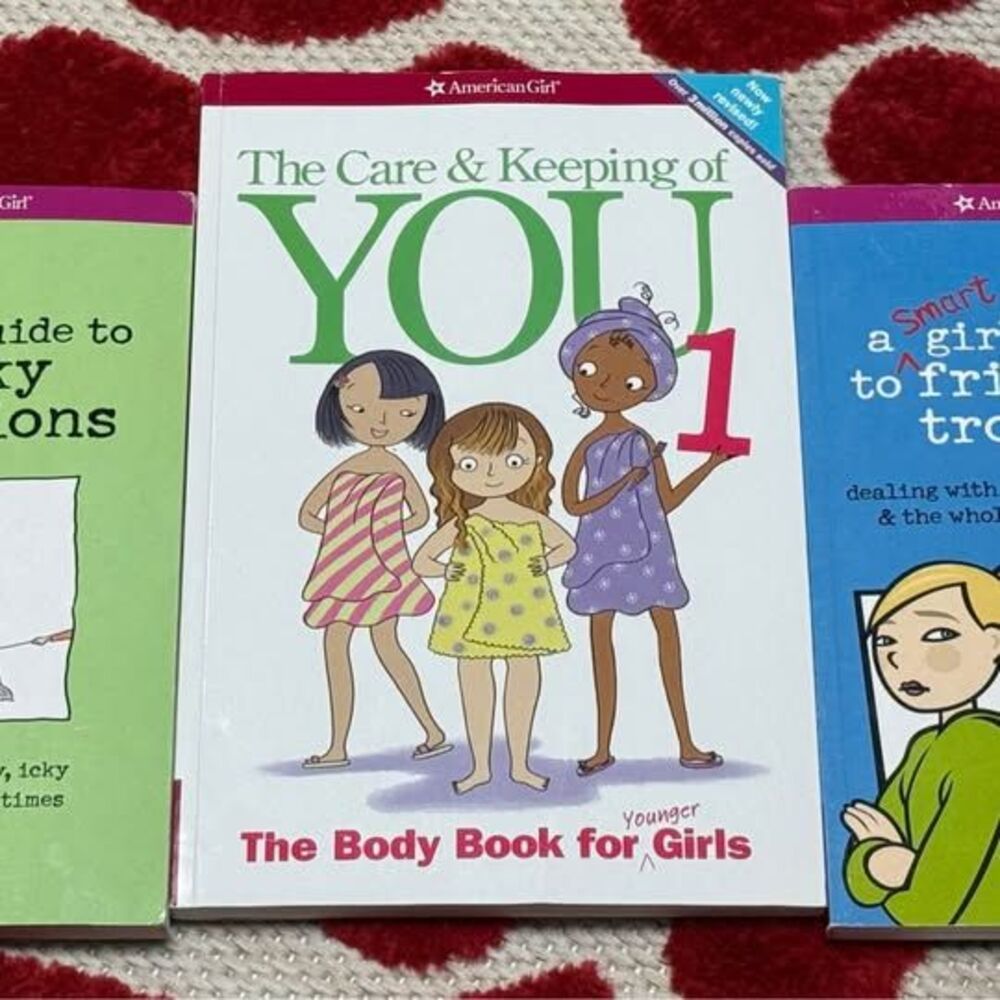 American Girl Smart Girl Guide Book Lot Care & Keeping You Friendship Sticky